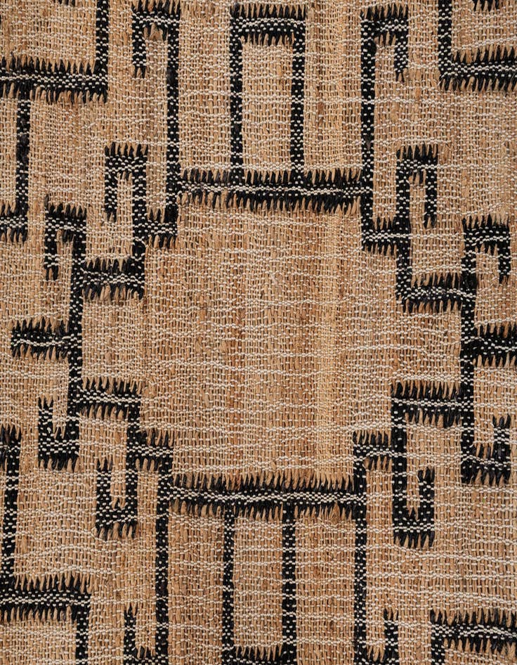 Detail image of 5' 2 x 8' 2  Hand Woven Kilim Jute Rug