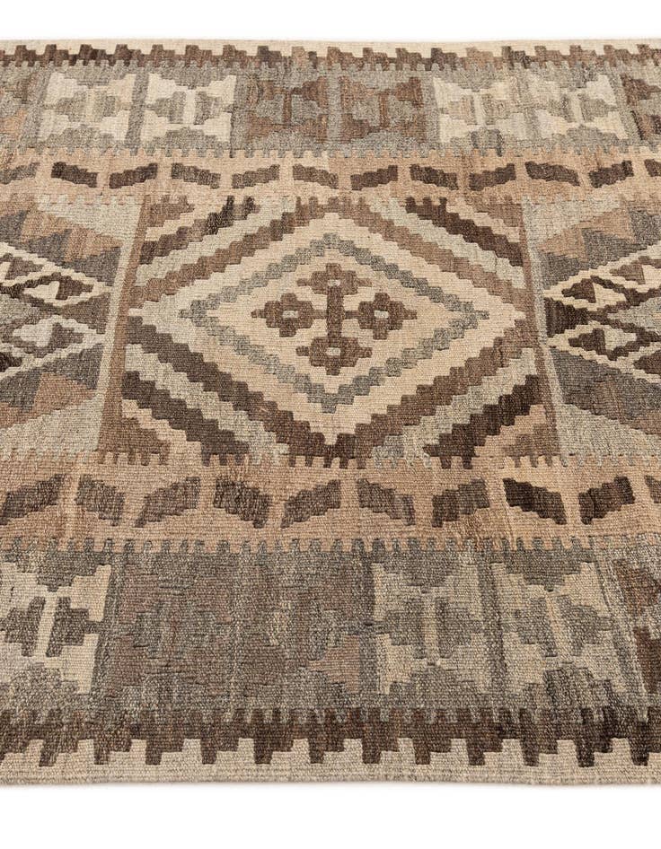 Detail image of 3' 11 x 6' 9  Hand Woven Kilim Maymana Wool Rug