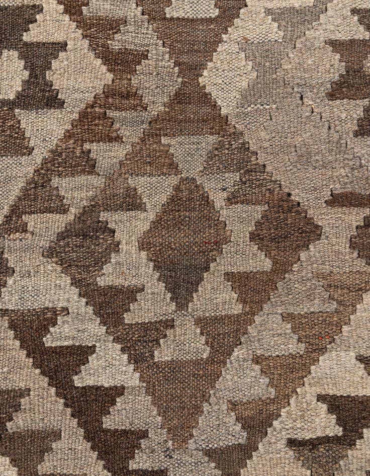 Detail image of 4' 6 x 6' 3  Hand Woven Kilim Maymana Wool Rug