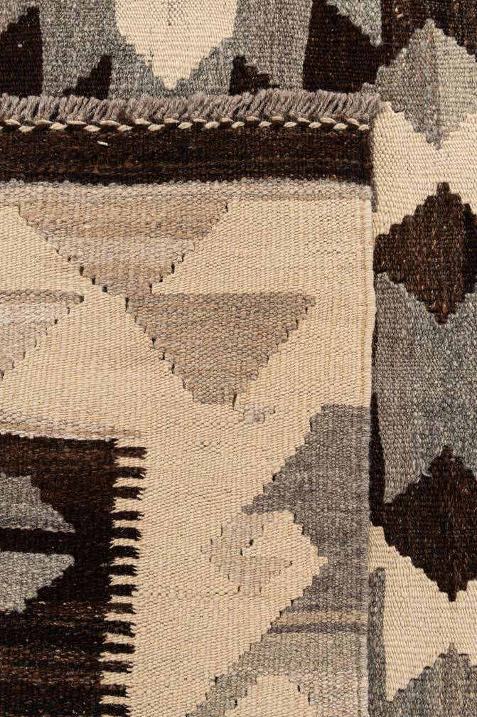 5' x 6' 7 Hand Woven Kilim Maymana Wool Rug
