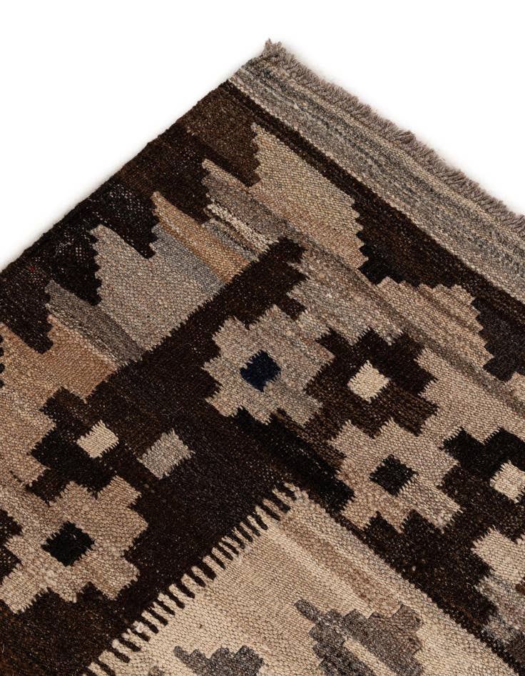 Detail image of 5' x 6' 9  Hand Woven Kilim Maymana Wool Rug
