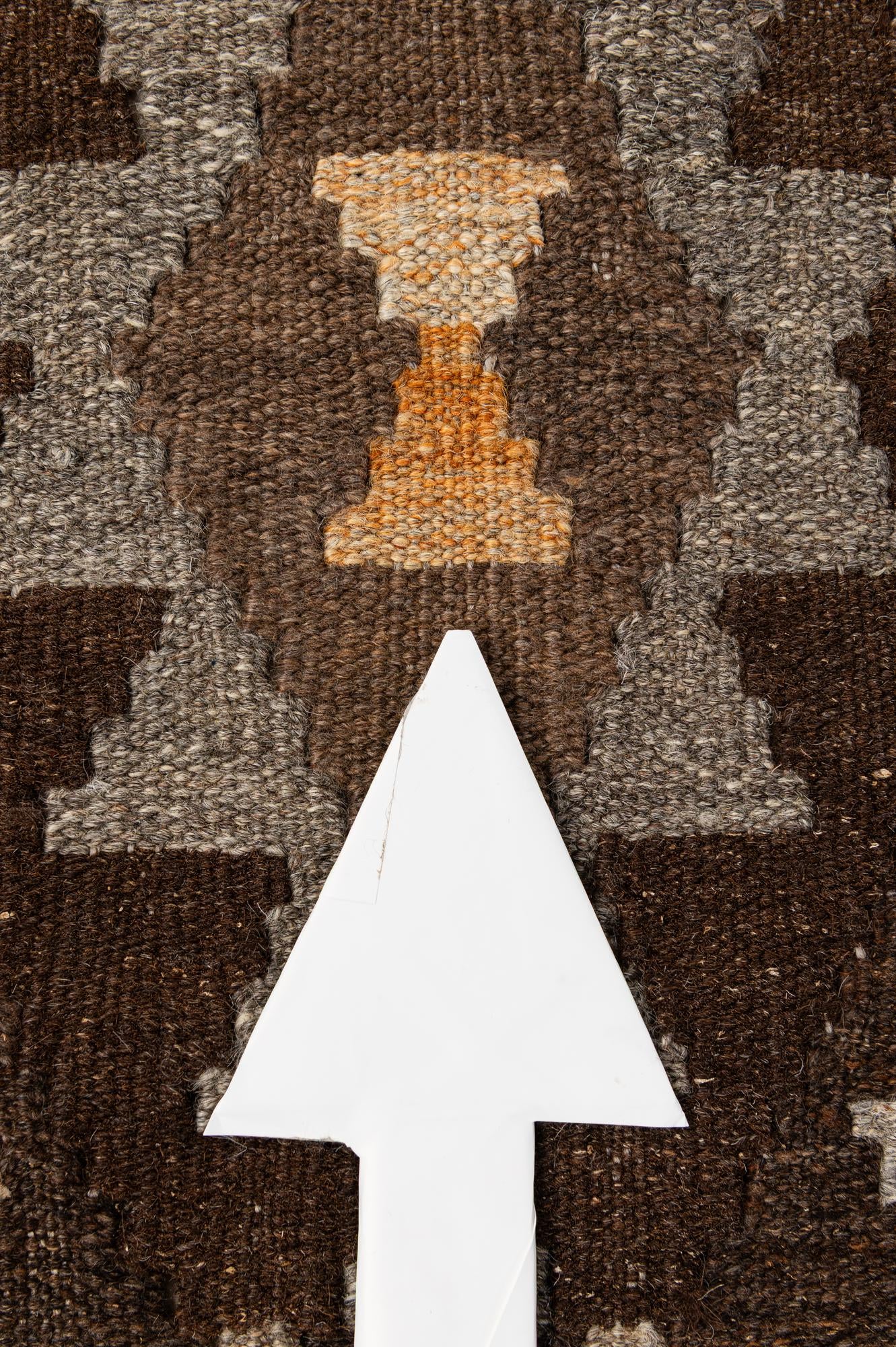 5' x 6' 7 Hand Woven Kilim Maymana Wool Rug