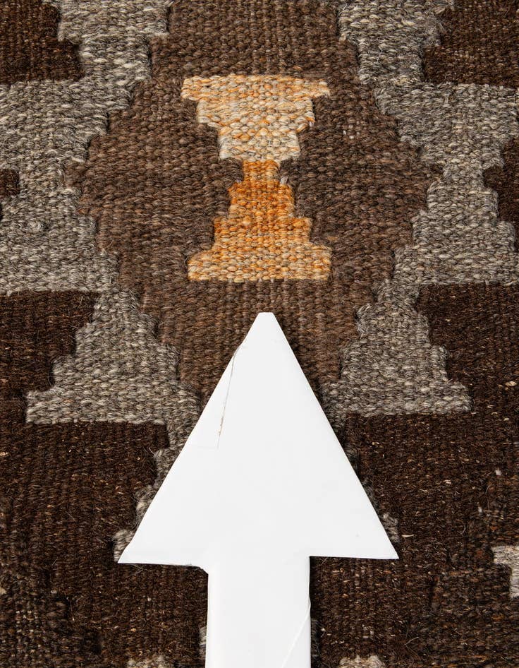 Detail image of 5' x 6' 7  Hand Woven Kilim Maymana Wool Rug