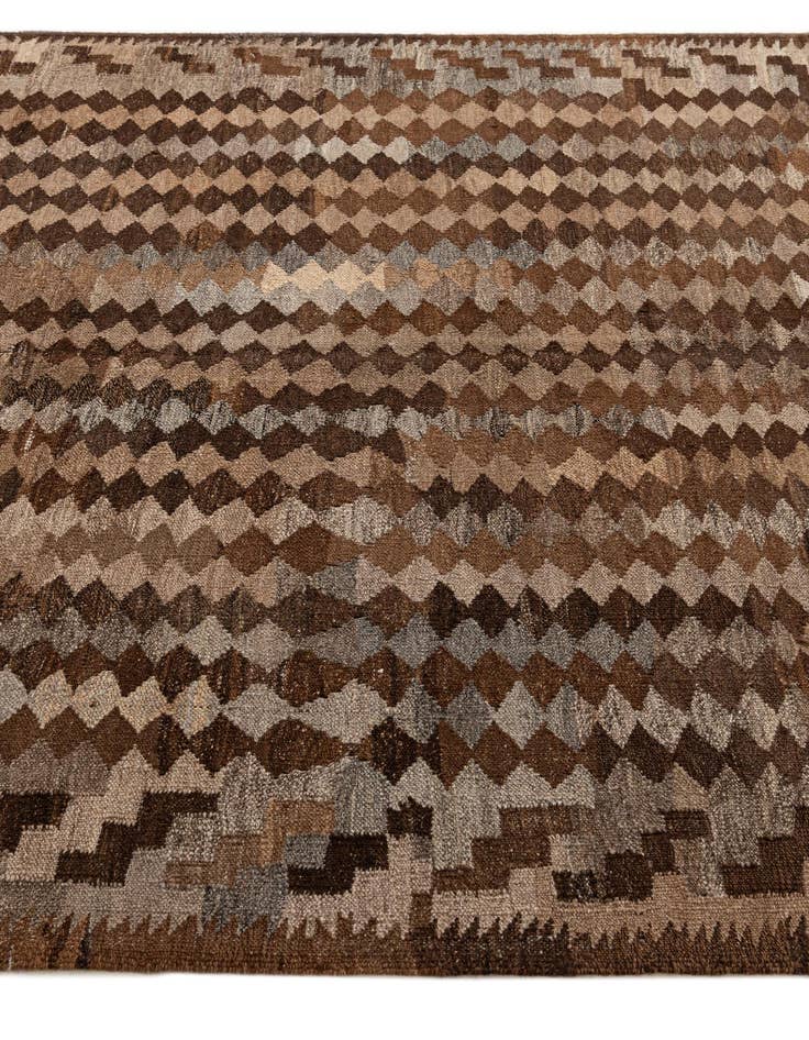 Detail image of 5' 4 x 5' 11  Hand Woven Kilim Maymana Wool Rug