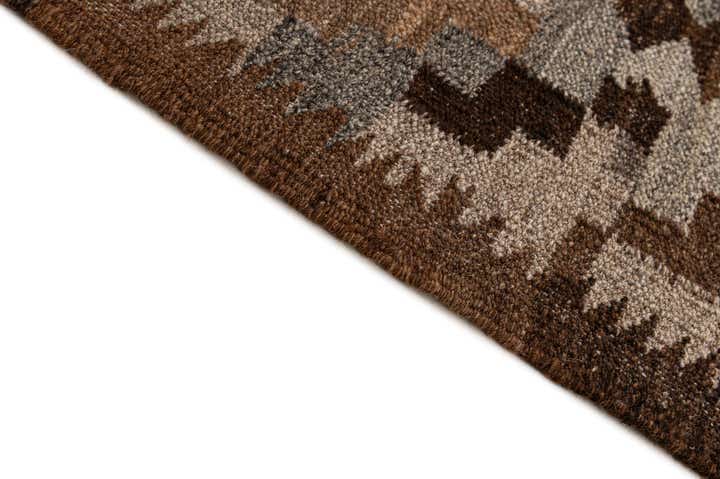 5' 4 x 5' 11 Hand Woven Kilim Maymana Wool Rug