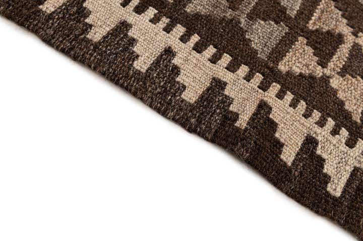 6' 8 x 9' Hand Woven Kilim Maymana Wool Rug