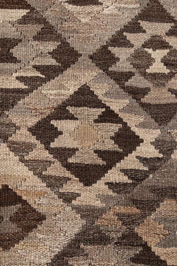 6' 8 x 9' Hand Woven Kilim Maymana Wool Rug