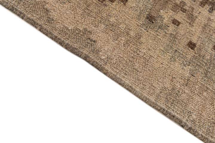 6' 11 x 9' 6 Hand Woven Kilim Maymana Wool Rug