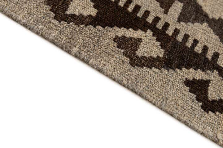6' 10 x 9' 7 Hand Woven Kilim Maymana Wool Rug