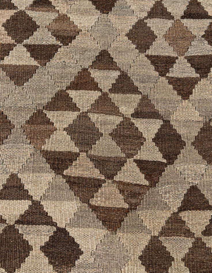 Detail image of 7' x 10' 2  Hand Woven Kilim Maymana Wool Rug