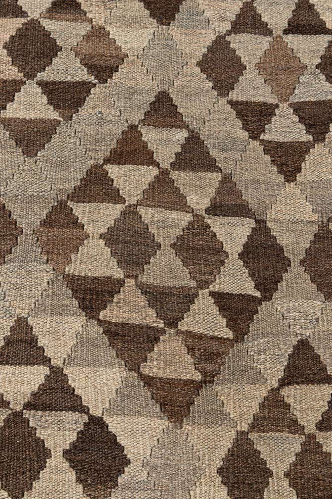 7' x 10' 2 Hand Woven Kilim Maymana Wool Rug