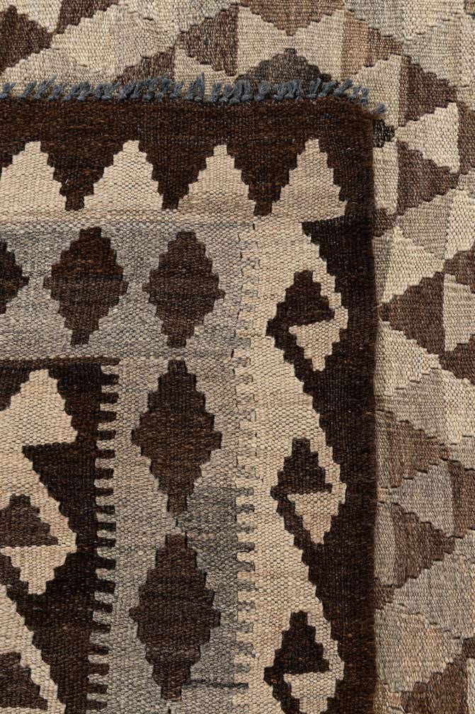 7' x 10' 2 Hand Woven Kilim Maymana Wool Rug