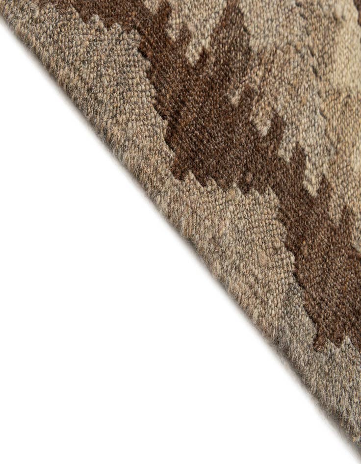 Detail image of 3' 5 x 4' 9  Hand Woven Kilim Maymana Wool Rug