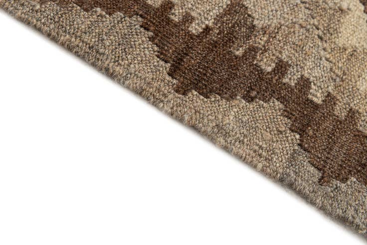 Detail image of 3' 5 x 4' 9 Hand Woven Kilim Maymana Wool Rug