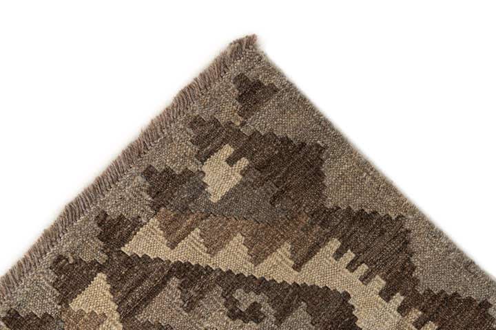 3' 5 x 4' 9 Hand Woven Kilim Maymana Wool Rug