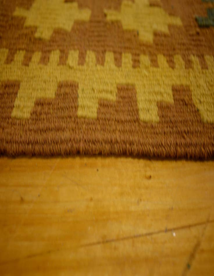 Detail image of 3' 4 x 6' 5  Hand Woven Kilim Maymana Wool Rug