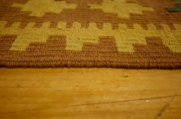Detail image of 3' 4 x 6' 5 Hand Woven Kilim Maymana Wool Rug
