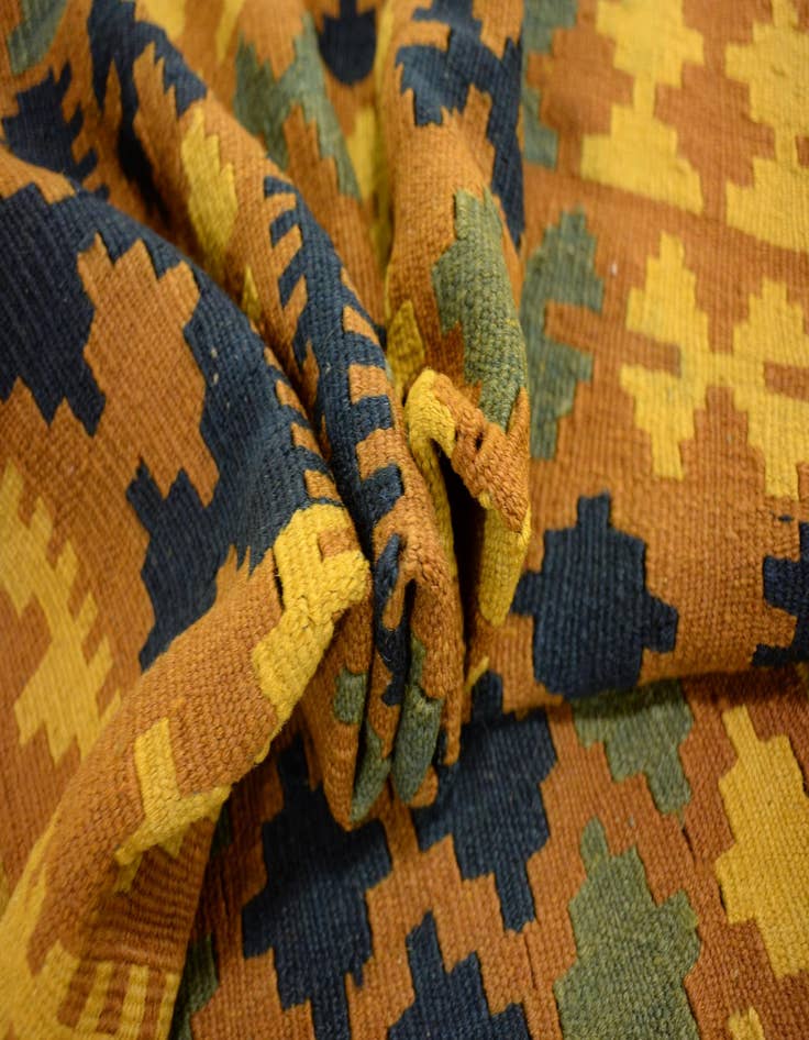 Detail image of 3' 4 x 6' 5  Hand Woven Kilim Maymana Wool Rug