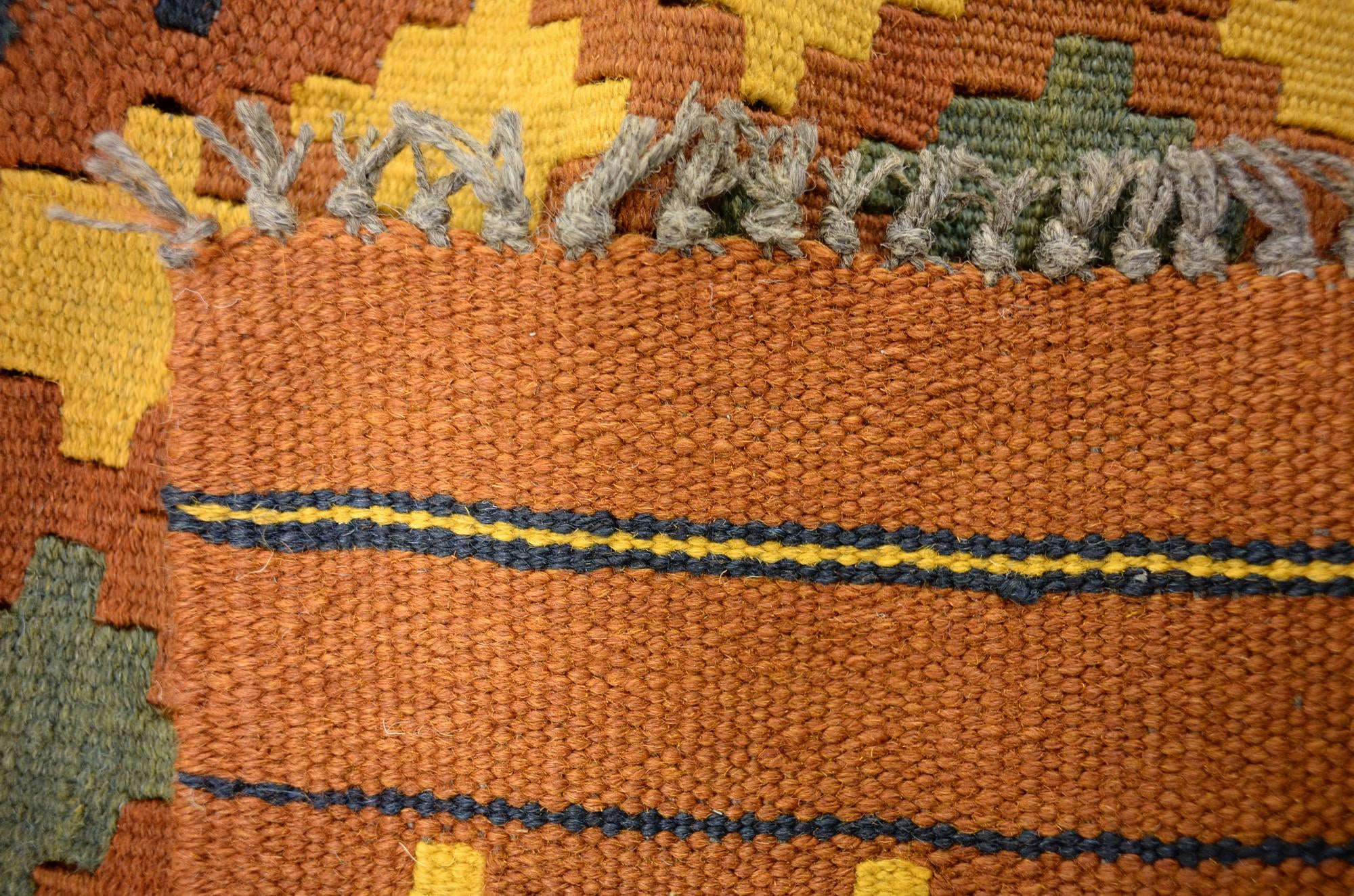 3' 3 x 6' 6 Hand Woven Kilim Maymana Wool Rug