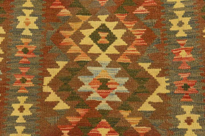 3' 4 x 6' 6 Hand Woven Kilim Maymana Wool Rug
