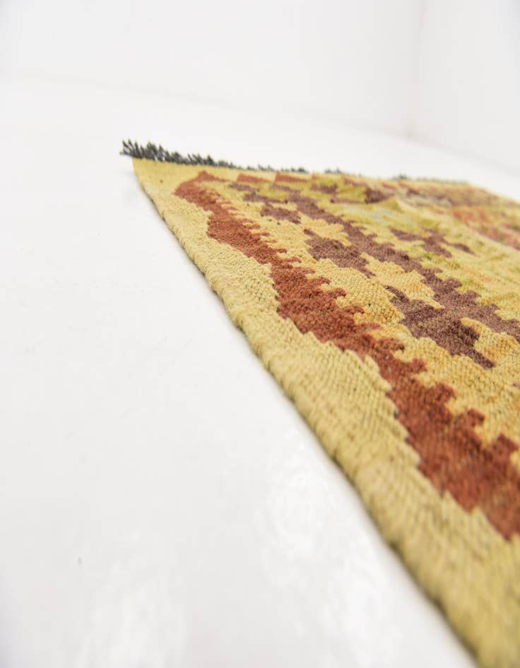 Detail image of 3' 4 x 6' 5  Hand Woven Kilim Maymana Wool Rug