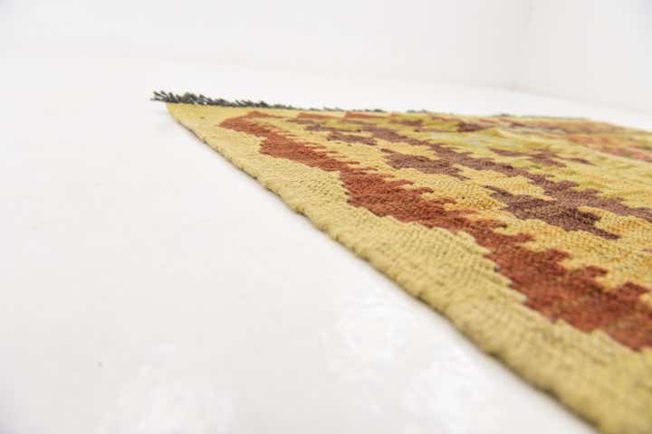 3' 4 x 6' 5 Hand Woven Kilim Maymana Wool Rug