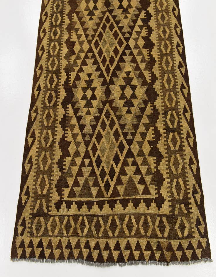 Detail image of 3' 10 x 5' 8 Hand Woven Kilim Maymana Wool Rug