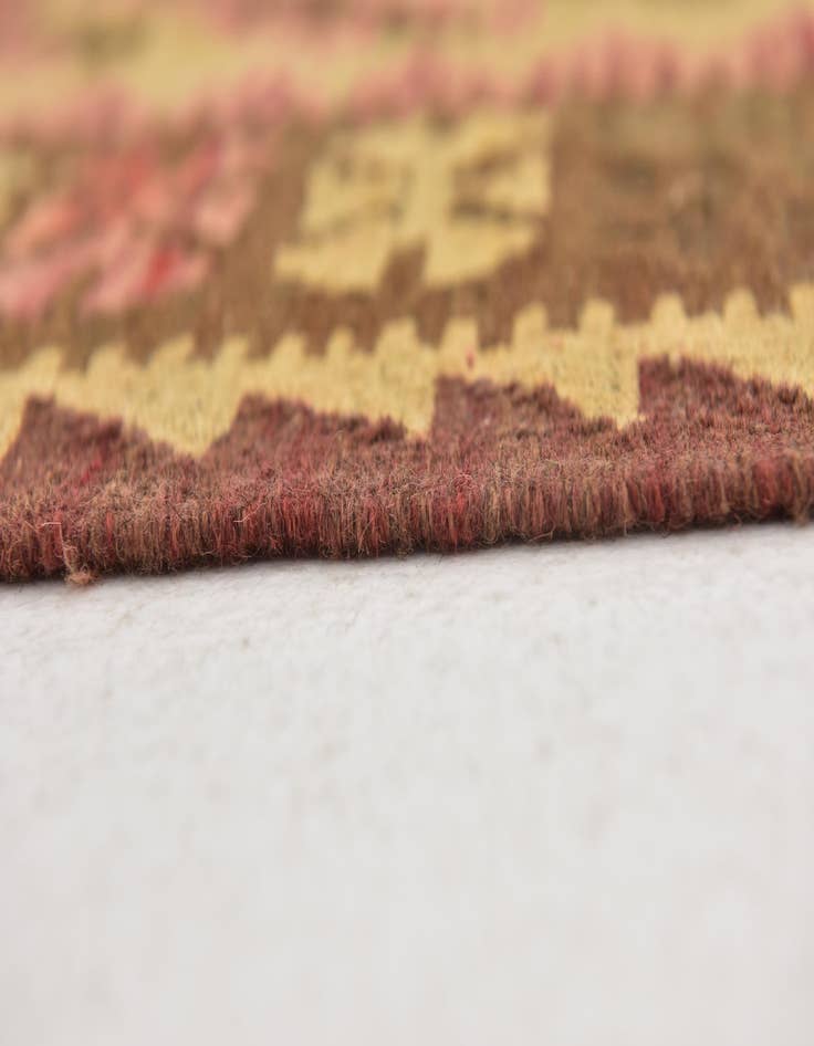Detail image of 3' 3 x 4' 10  Hand Woven Kilim Maymana Wool Rug