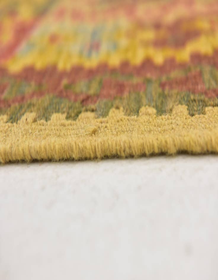 Detail image of 3' 3 x 4' 10  Hand Woven Kilim Maymana Wool Rug