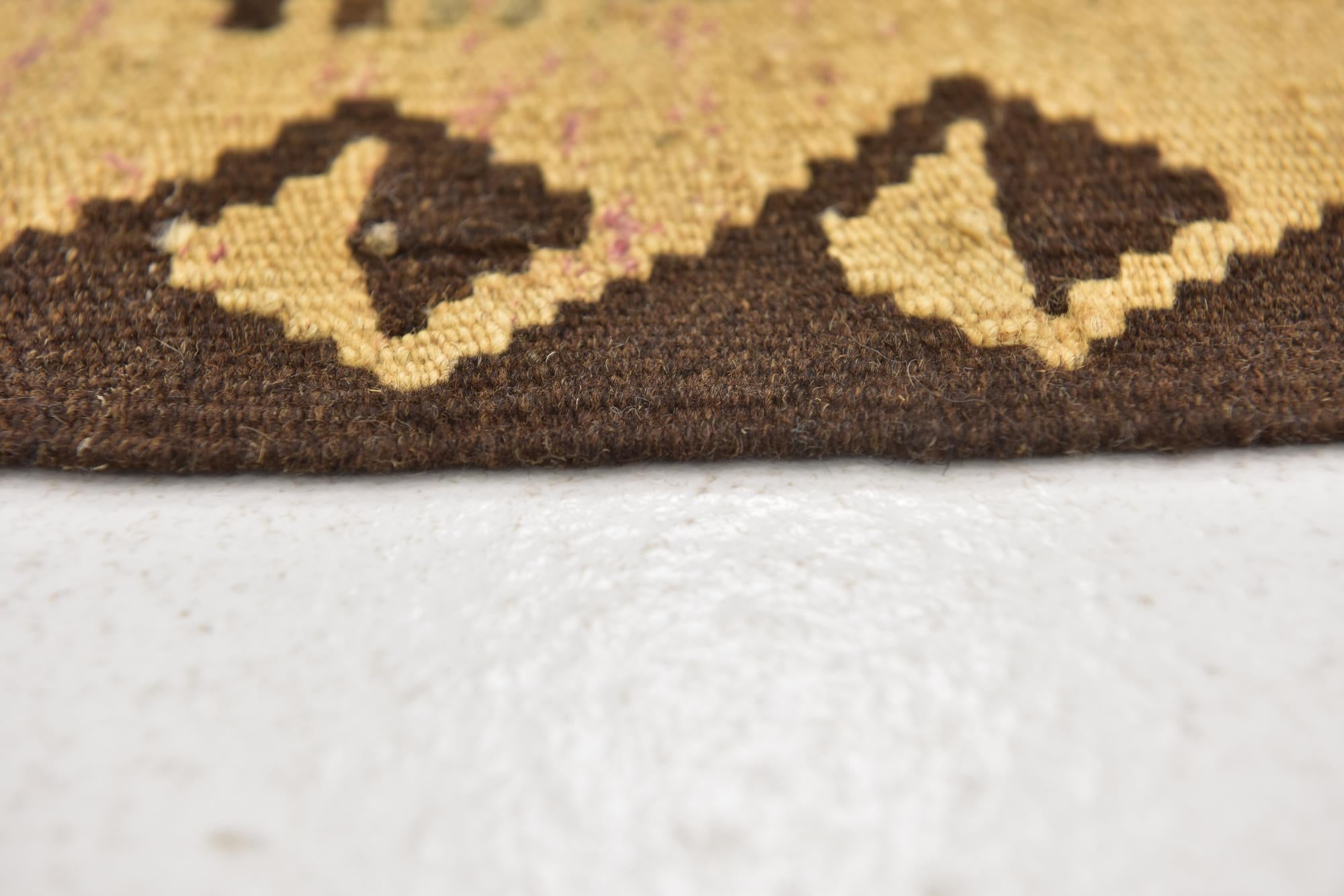 3' 2 x 4' 9 Hand Woven Kilim Maymana Wool Rug