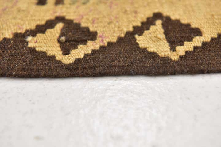 3' 2 x 4' 9 Hand Woven Kilim Maymana Wool Rug