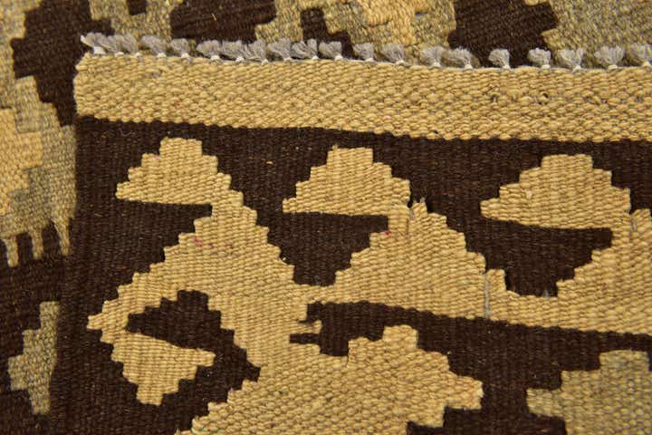 3' 2 x 4' 9 Hand Woven Kilim Maymana Wool Rug