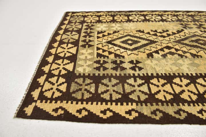 3' 4 x 5' Hand Woven Kilim Maymana Wool Rug