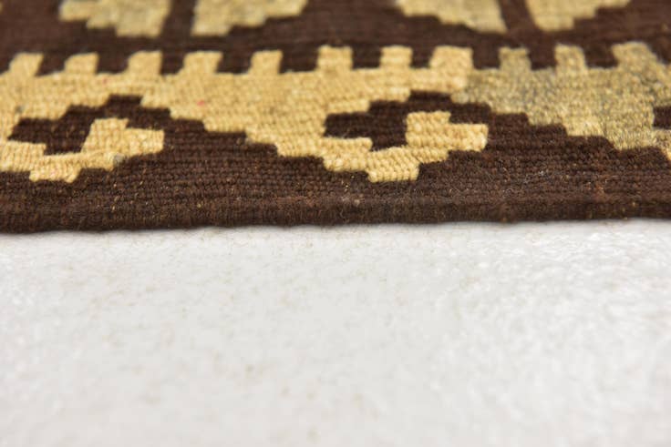 Detail image of 3' 4 x 5' Hand Woven Kilim Maymana Wool Rug
