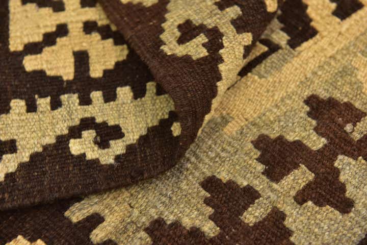 3' 4 x 5' Hand Woven Kilim Maymana Wool Rug