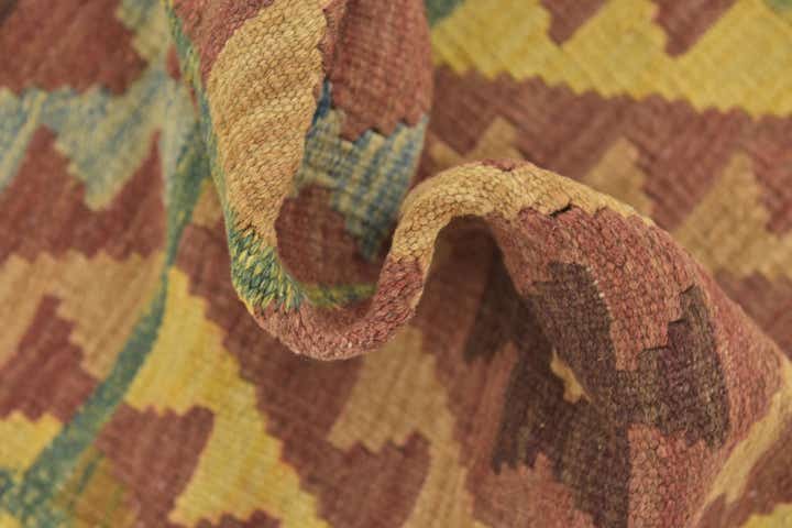 3' 3 x 5' Hand Woven Kilim Maymana Wool Rug