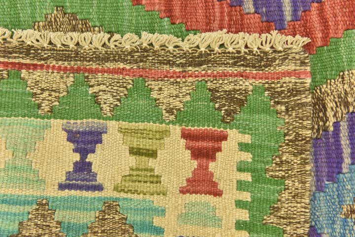 80cm x 120cm Hand Woven Kilim Maymana Wool Rug