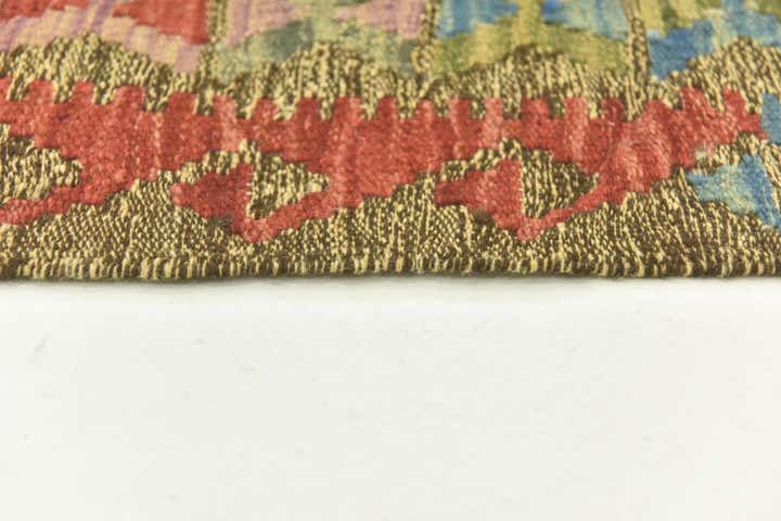 3' 4 x 6' 3 Hand Woven Kilim Maymana Wool Rug