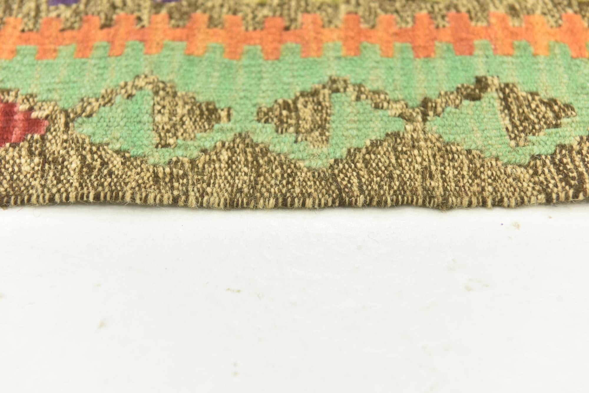 145cm x 205cm Tejido a mano Kilim Maymana Alfombra Lana