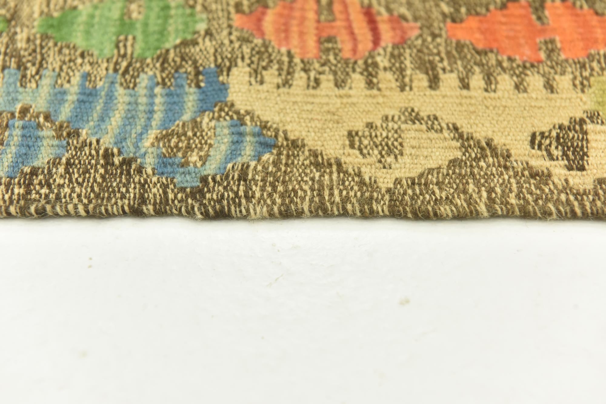 145cm x 195cm Tejido a mano Kilim Maymana Alfombra Lana