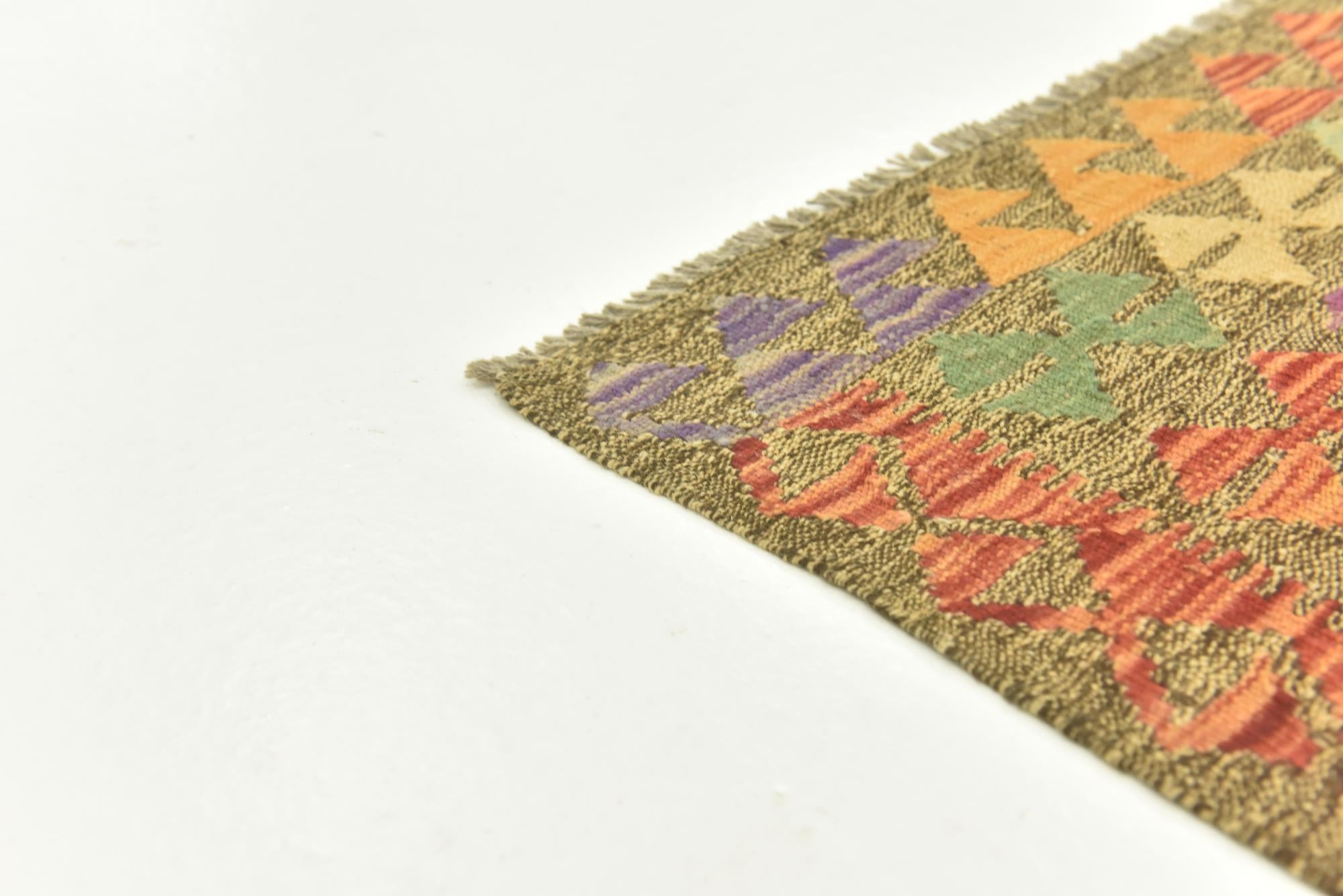 145cm x 195cm Tejido a mano Kilim Maymana Alfombra Lana