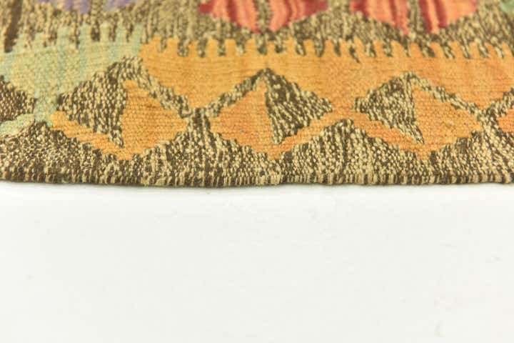 4' 10 x 6' 5 Hand Woven Kilim Maymana Wool Rug