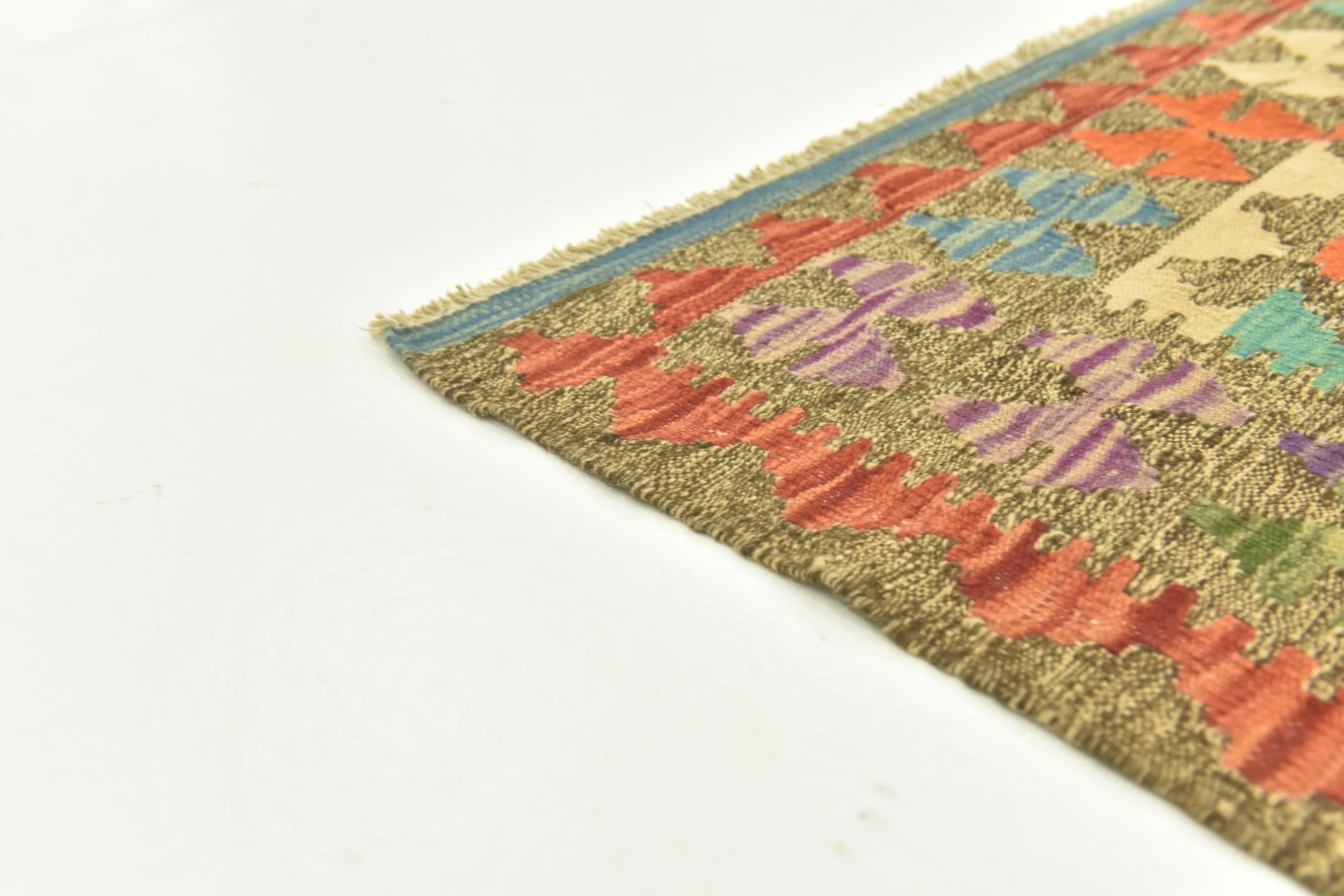 150cm x 200cm Tejido a mano Kilim Maymana Alfombra Lana
