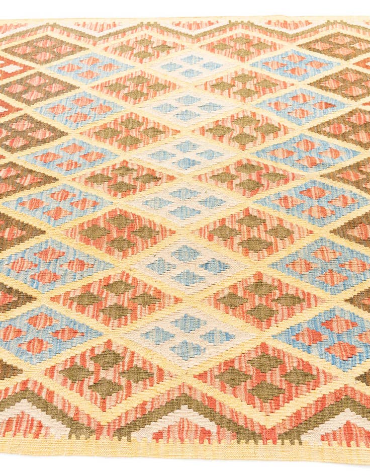 Detail image of 5' x 6' 5  Hand Woven Kilim Maymana Wool Rug