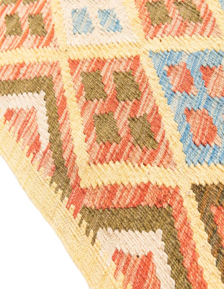 Detail image of 5' x 6' 5  Hand Woven Kilim Maymana Wool Rug