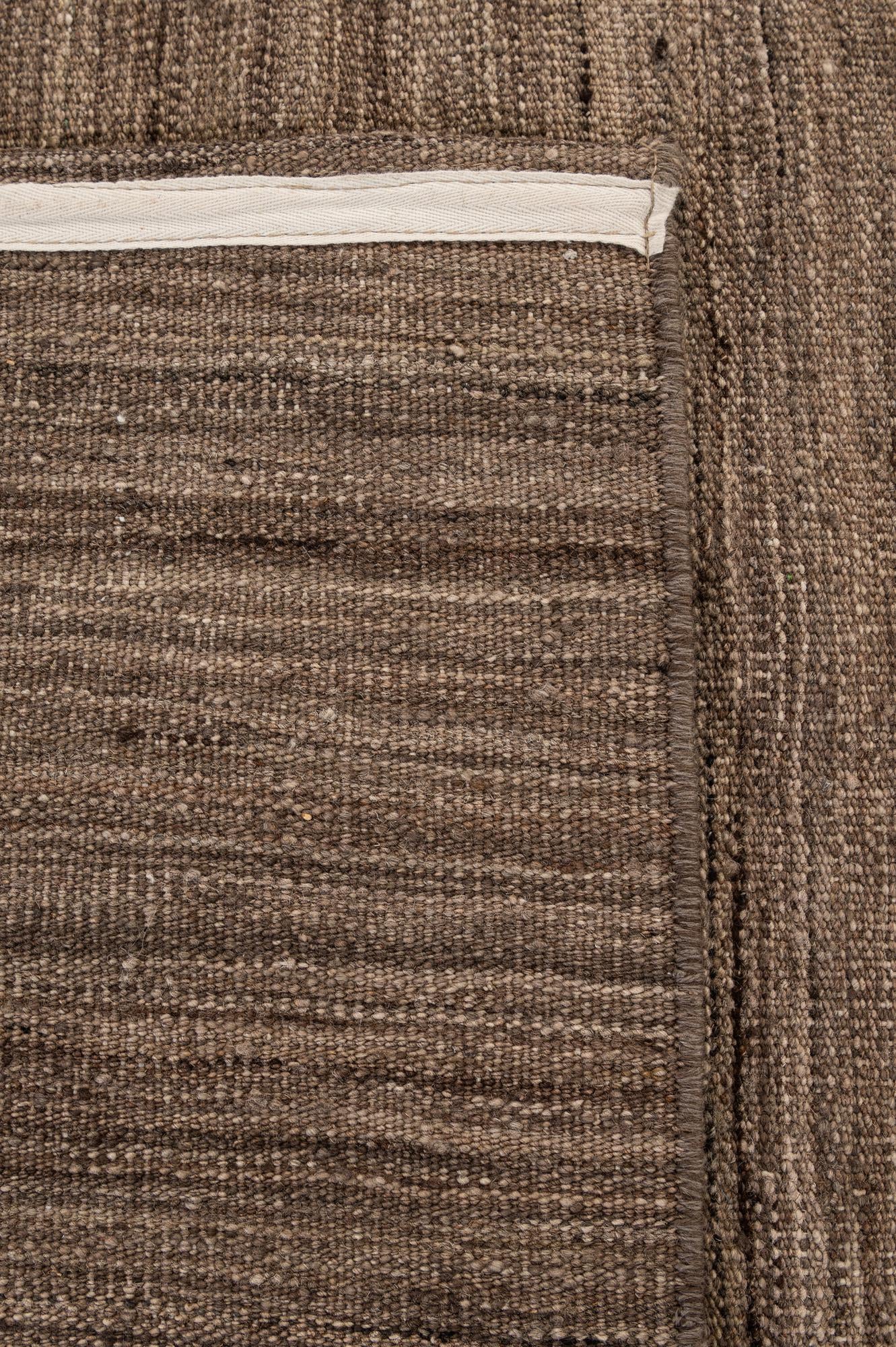 6' 5 x 9' 8 Hand Woven Kilim Modern Wool Rug