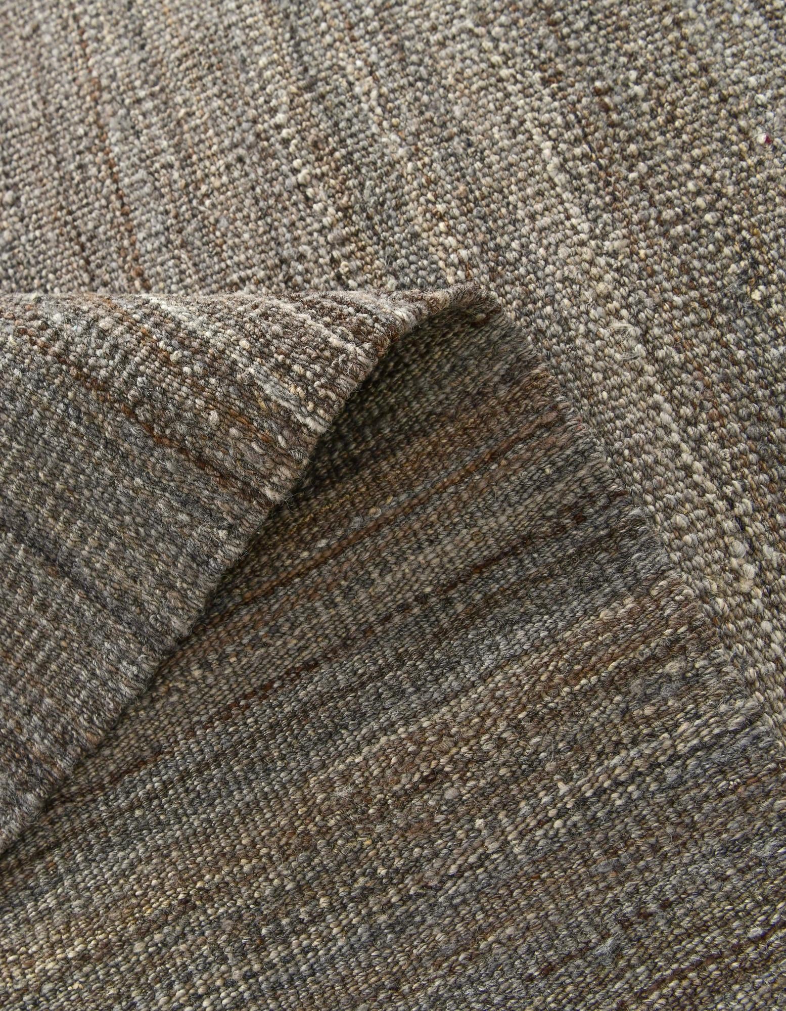 7' x 9' 8 Hand Woven Kilim Modern Wool Rug