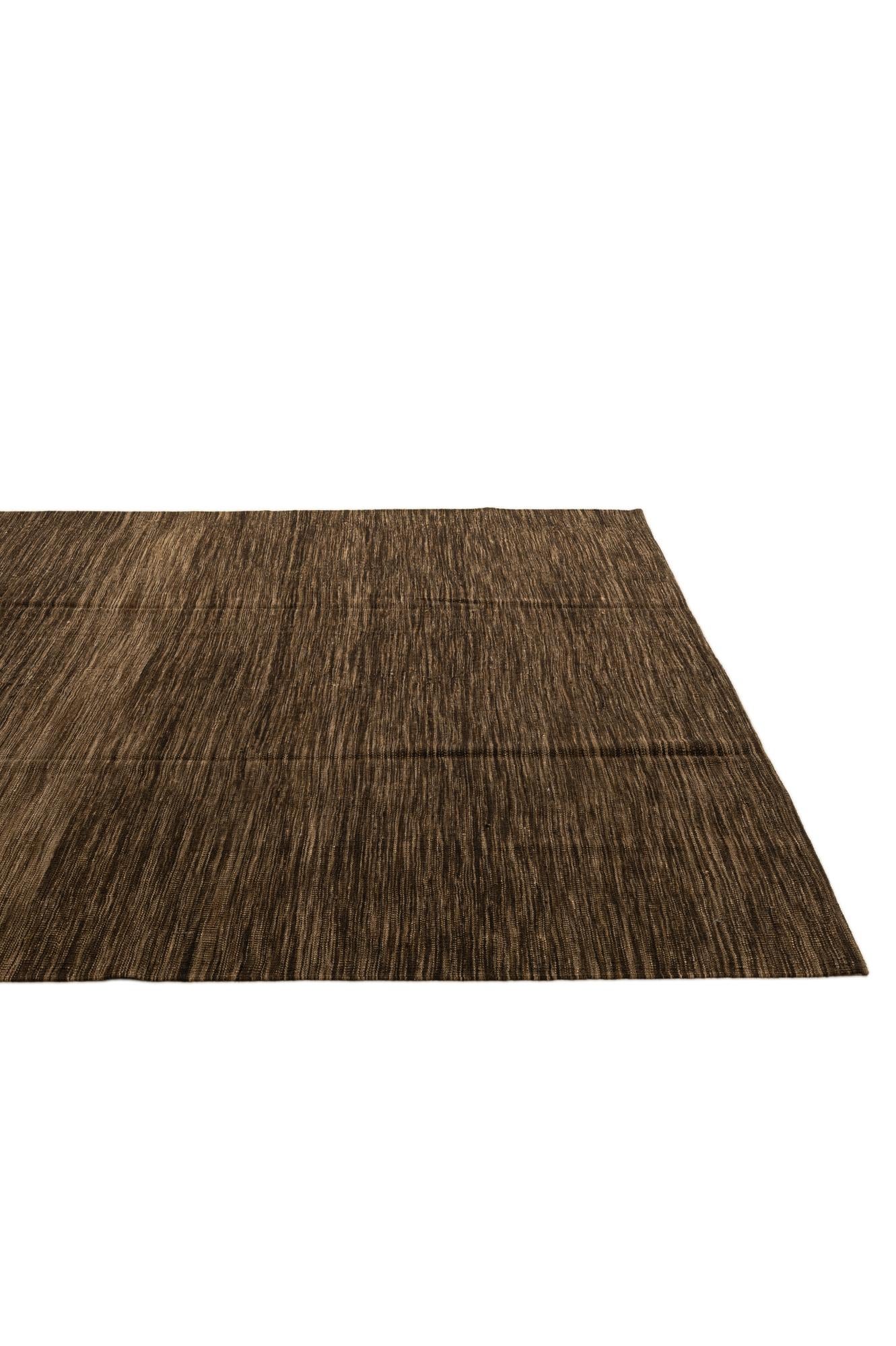 7' 1 x 9' 9 Hand Woven Kilim Modern Wool Rug