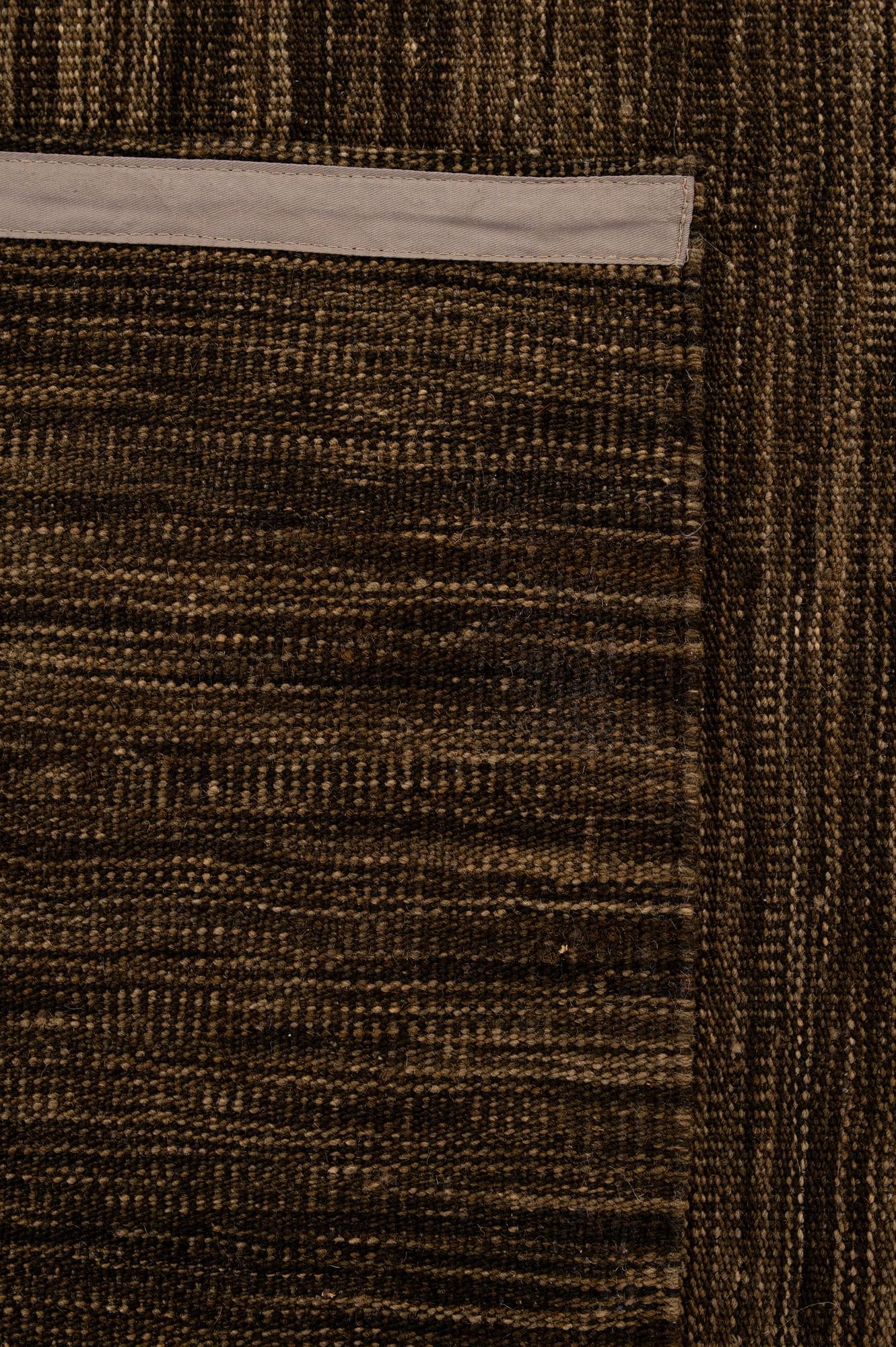 7' 1 x 9' 9 Hand Woven Kilim Modern Wool Rug