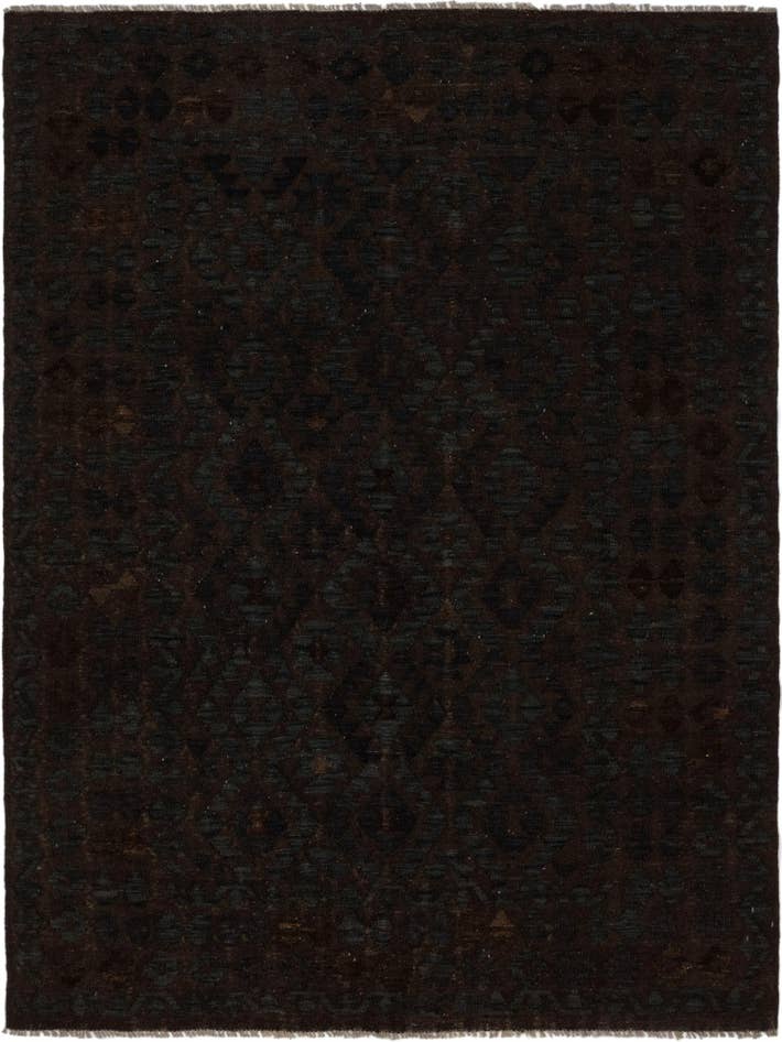 Detail image of 6' x 8' Hand Woven Kilim Modern Wool Rug